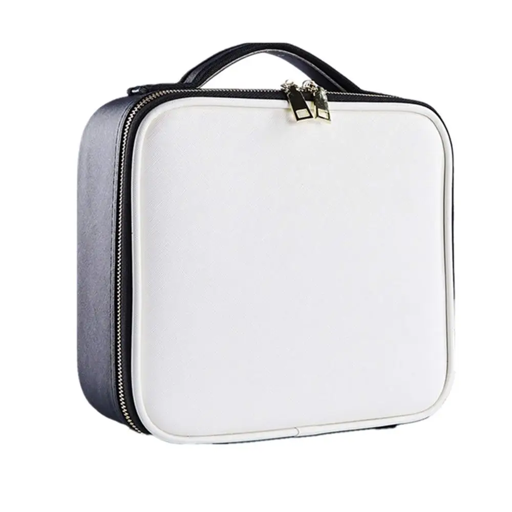 

Professional PU Leather Brush Train Case Bags Travel Beauty Cosmetic Organizer Makeup Case, Color as per request