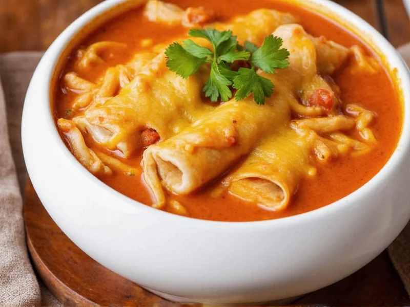 Chicken Soup Enchiladas: Comfort Food Fusion Recipe