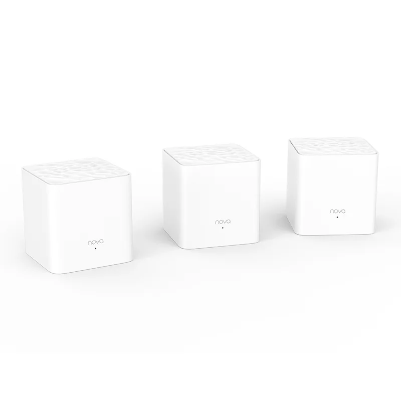 

Tenda Nova three pack MW3 Whole Home Mesh WiFi Gigabit System with AC1200 2.4G/5.0GHz WiFi Wireless Router APP Remote Manage
