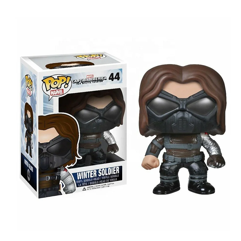 

FUNKO POP Steve Rogers Super Hero WINTER SOLDIER Vinyl Cute Figure Model Doll Toys collection wholesale Action Figures