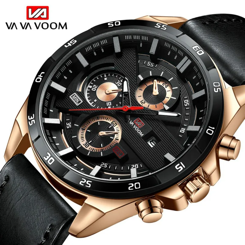 

Waterproof Men Watch Luxury Brand quartz watches Fashion Leather business watch Casual Male Military sport Wristwatch relogio