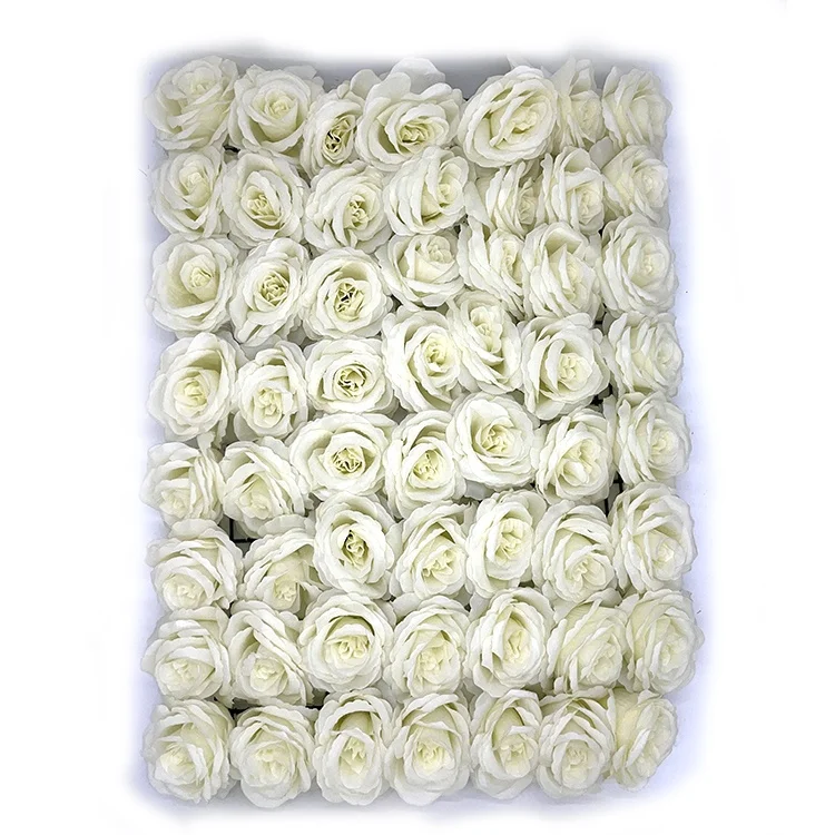 

DFK0010 Wholesale Scene Panel Indoor Decoration Wedding Artificial White Silk Flower Wall Backdrop, Picture shows