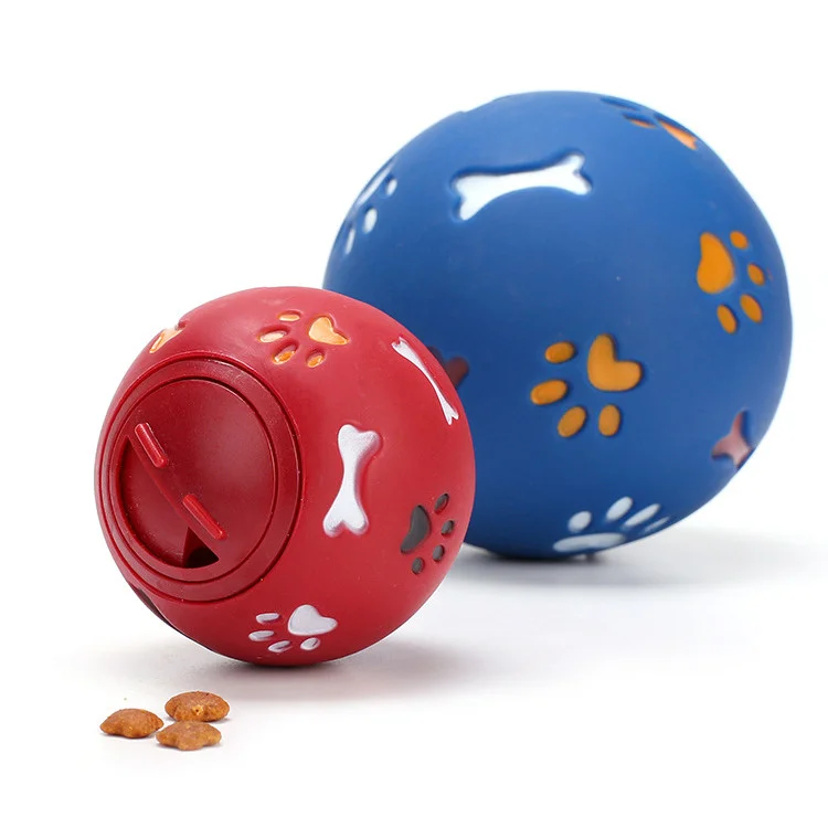 

Pet Toys Interactive IQ Puzzle Milk Dog Toy Ball Leakage Food Ball Pet Feeder Durable Rubber Dog Chew Toy, Colorful