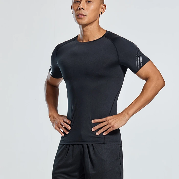 

Casual Fitness High quality athletic clothes breathable stretchable Quick dry Men's T-shirts