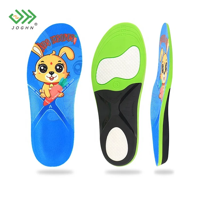 

JOGHN Kid Insole Pu Arch Support Insole Orthotics For Feet Pain Relief Tpu Arch Support Children Orthotics Insole