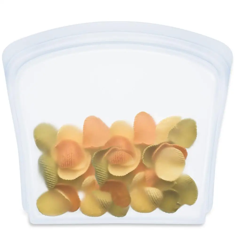 
LFGB Approval New design 100% Food Grade Silicone Sandwich Bag Reusable Silicone Food Storage Bag 