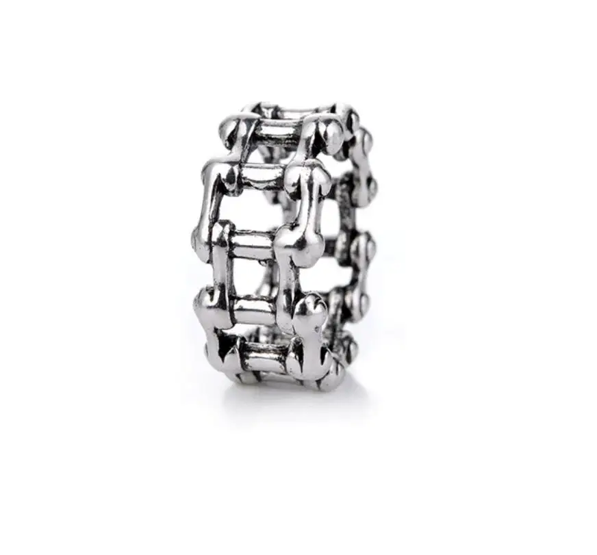 

Retro Plated Punk Cross Ring Gothic Band Cross Ring Predator Head Warrior Ring For Men Women, Silver color