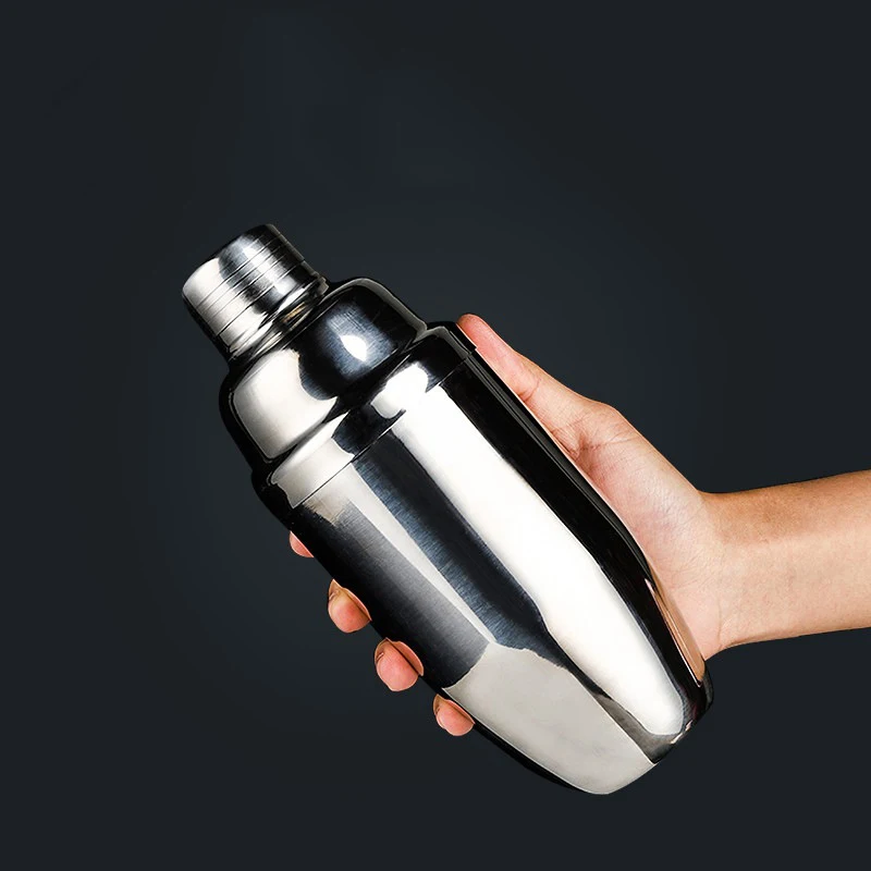 
350ml Stainless Steel Metal Cocktail Milk tea Shaker Bottle 