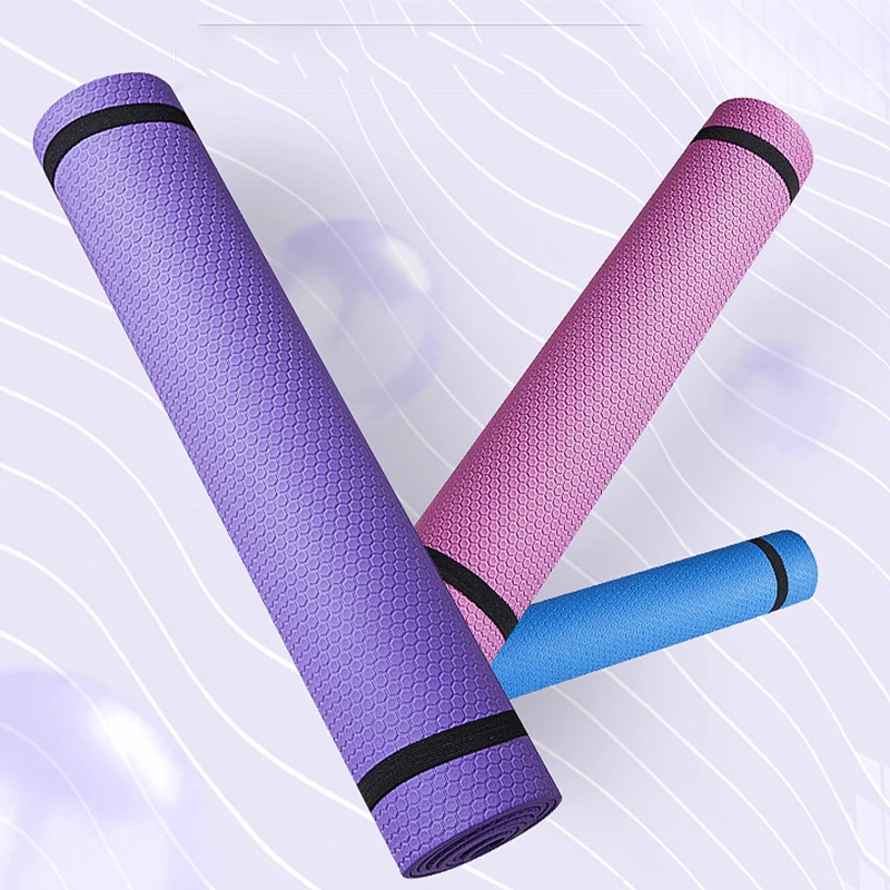 

Anti-slip Blanket PVC 173*61*0.4cm Gymnastic Health Indoor Lose Weight Fitness Exercise Pad Women Sport Yoga Mat, Orange,pink,blue,yellow