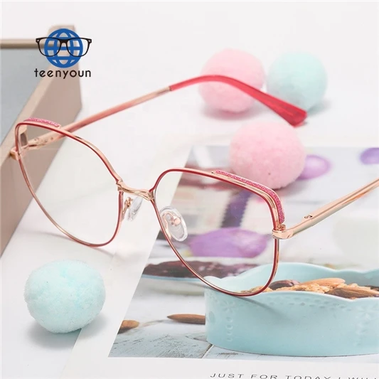 

Teenyoun Eyewear Famous Design Eye Glasses Luxury Brand Myopia Lens Leopard Frame Anti Blue Light Oculos