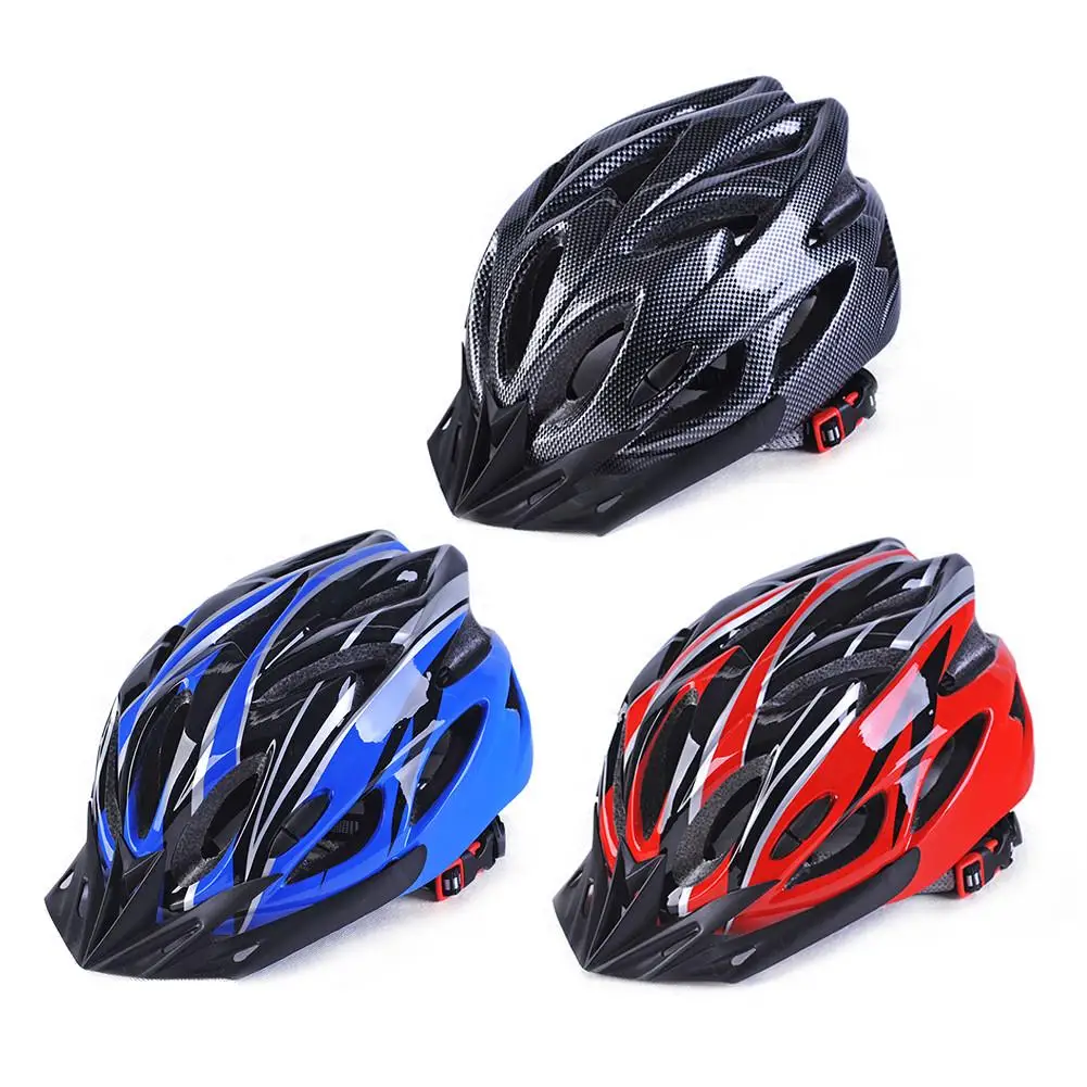 

Cycling Helmet,Bicycle Helmet In-mold MTB Bike Helmet,Road Mountain Bike Helmets Safety Cap Hat Accessories, Black, red, blue