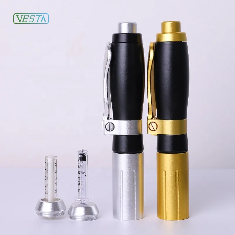 

2021 Vesta 2 in 1 Factory Price Needle Free High Pressure Injector Hyaluronic Pen For Filling Lips