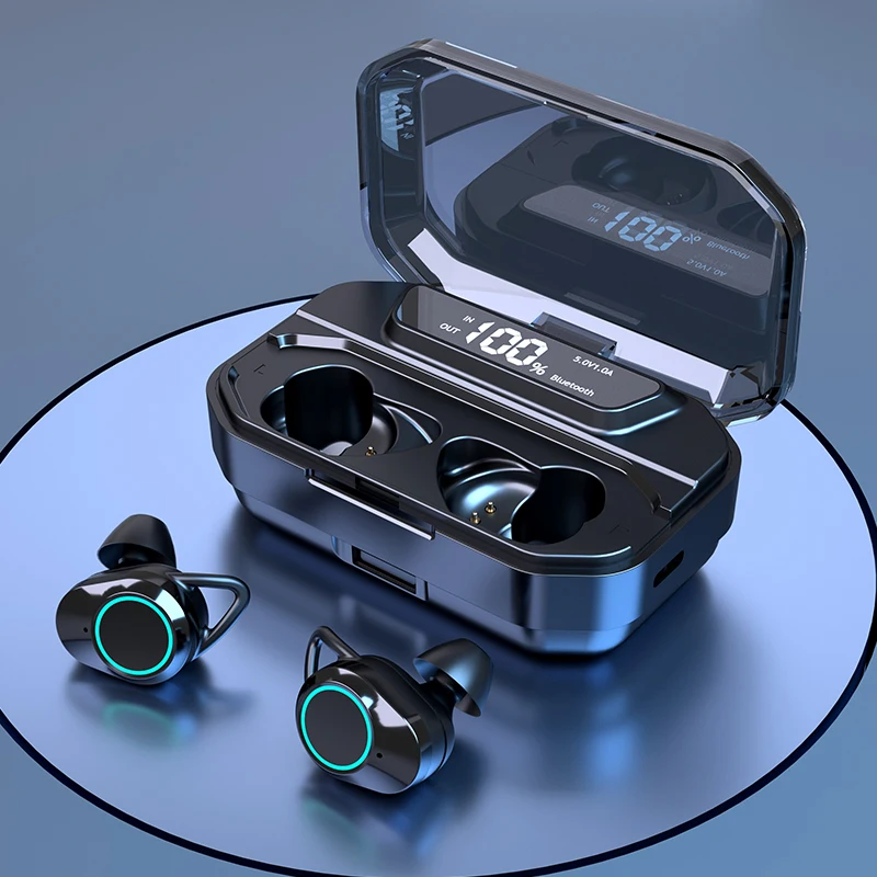 

Best Seller Wireless Earbuds with Microphone G02 IPX7 Waterproof Stereo Sound Headphones with 3300mAh Charging Case