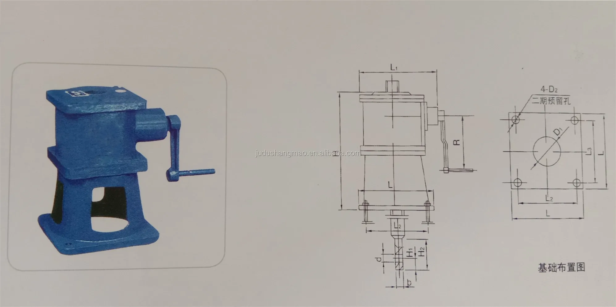 Manual Screw Hoist Electric Screw Hoist For Sluice Gate Hoisting And