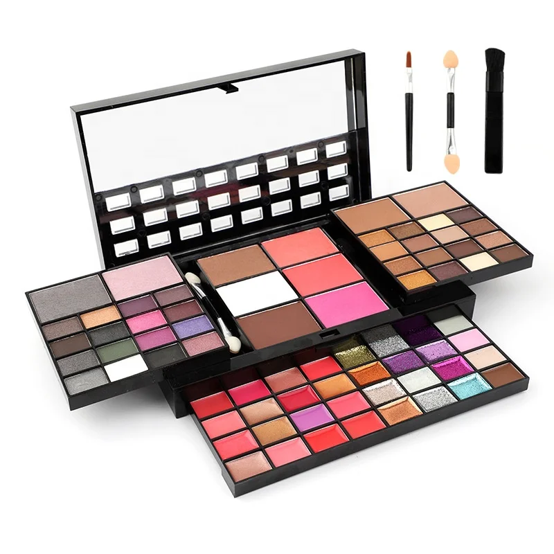 

74 Colors Makeup Kit Matte Shimmer Eyeshadow Palette Holiday Gift Set Blush Powder All In One Makeup Pallet