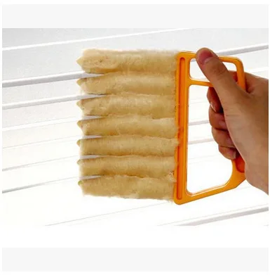 

Microfiber window cleaner brush air conditioner duster cleaner with washable Venetian shutter blade cleaner cloth, Customized color