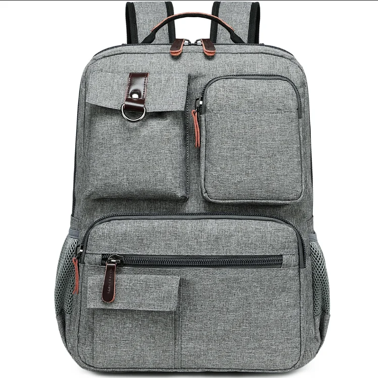 

New custom Oxford cloth durable large capacity outdoor sports camping backpack weekend school laptop backpack, Gray