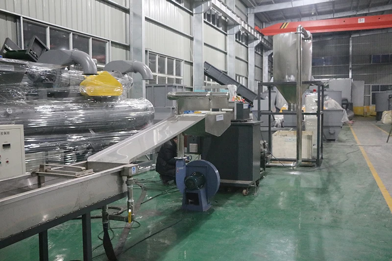 RSL Series Double Stages Plastic Pelletizing Machine For Washing Recycled Soft PE PP Material