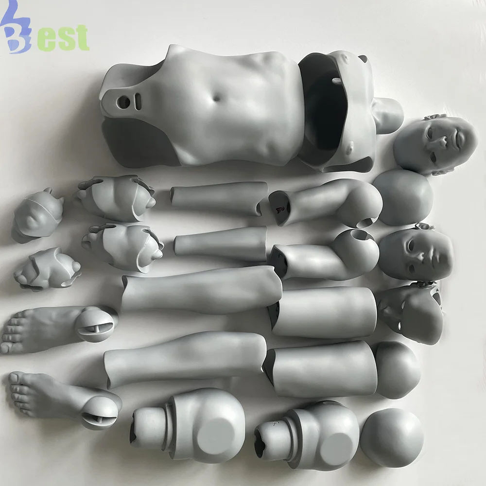 

Customized Small volume batch prototypes full ball jointed BJD doll head resin casting