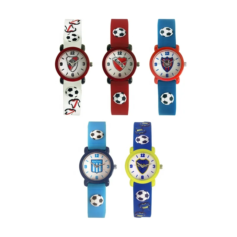 
Kids Rubber Strap 3D Cartoon kids analog watch for Girls Boys 