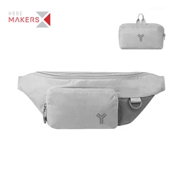Oem custom logo Fashion fanny pack Foldable polyester Running Waist Pack Bag sport Bum Bag