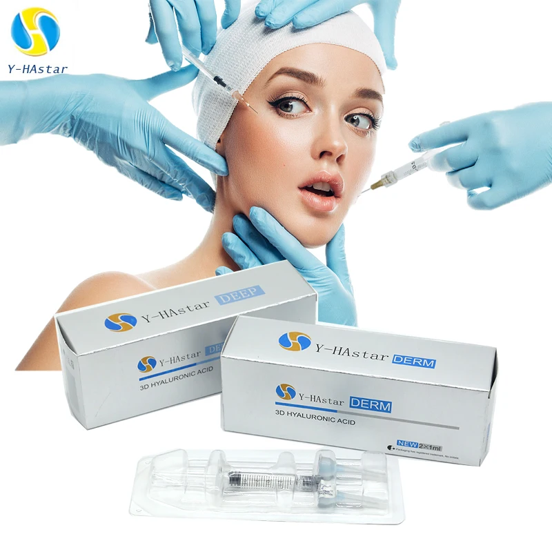 

ce certification 1ml forehead filling gel cross-linked pure hyaluronic acid, Transparent