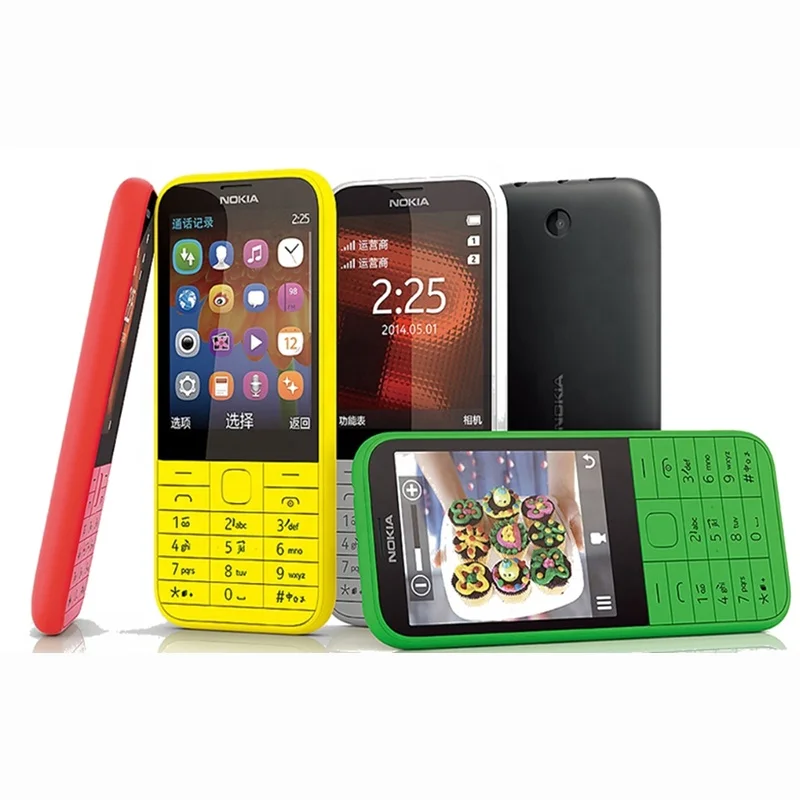 

For Nokia 225 Unlocked Mobile Phones Single SIM 2.8" 2MP FM Radio 2G GSM MP3 Cellphone