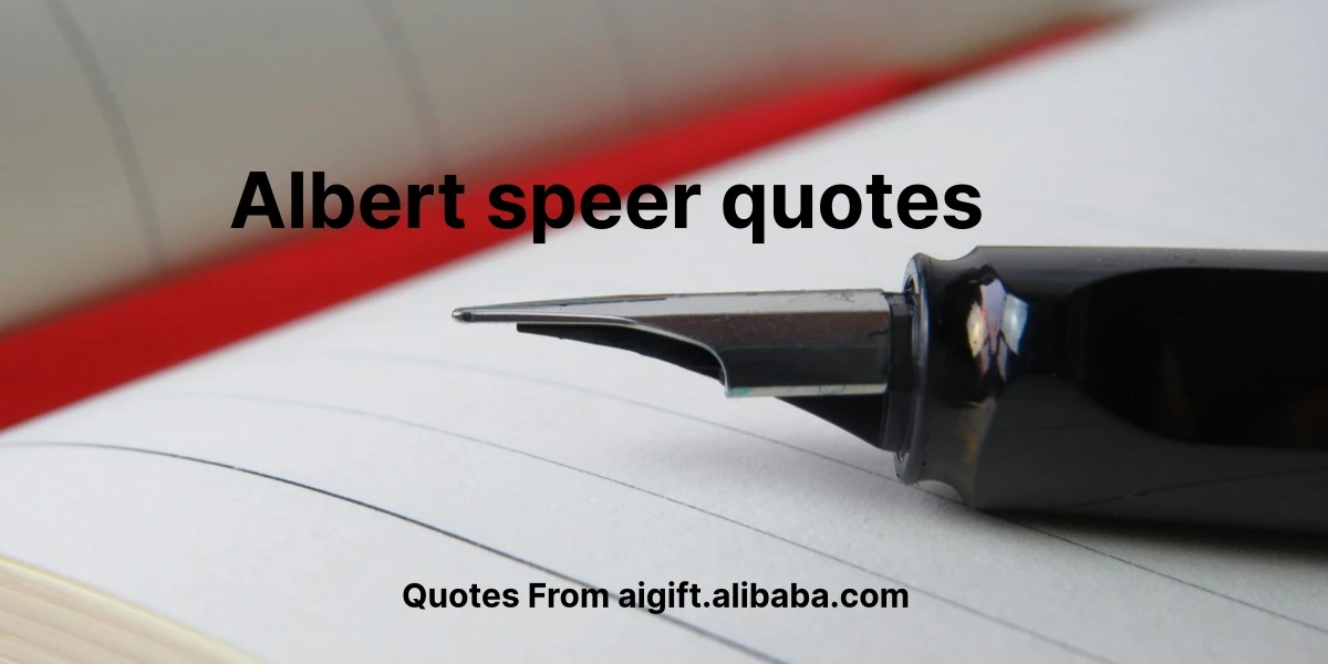 albert speer quotes