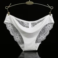 

Ladies Transparent Seamless Underwear Ice Silk Lace Women's Panties