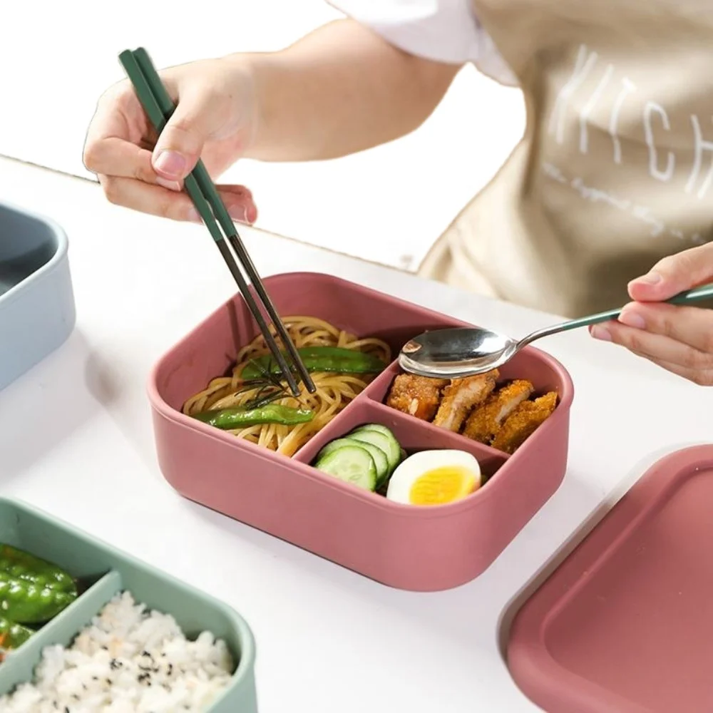 Wholesale Leakproof Food Grade Soft Silicone Snack Fruit Container Silicone Food Storage Box Bento Box