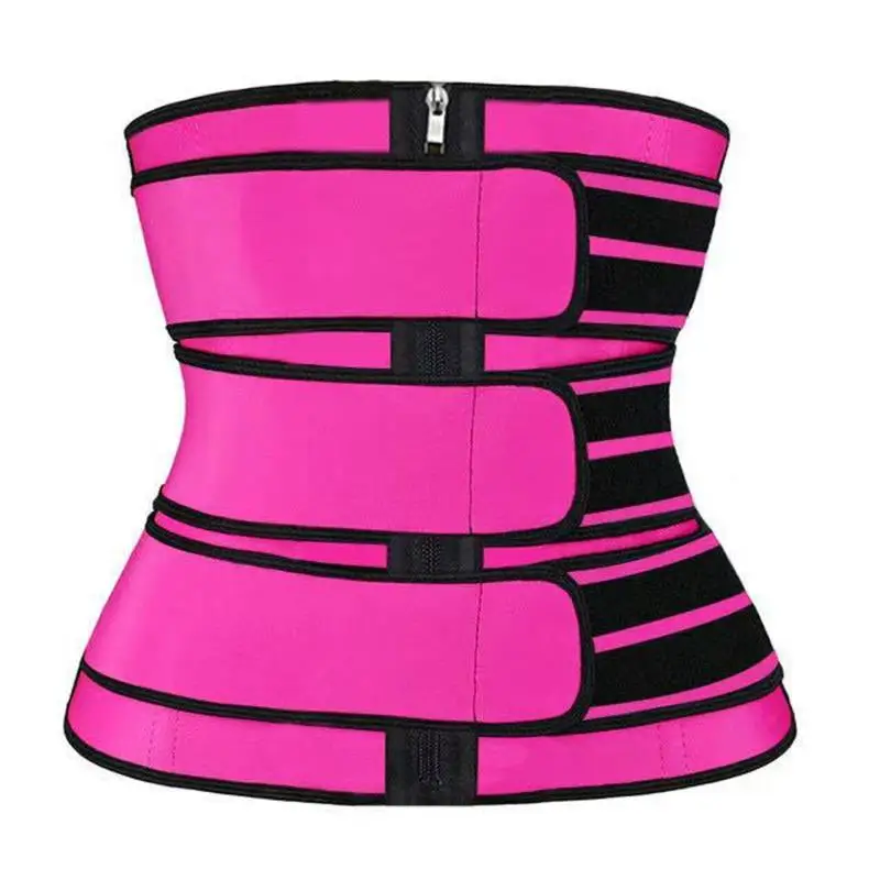 

Custom Logo Slimming Tummy Control Three Strap Waists Trainers Wholesale Plus Size Waist Trainer For Women