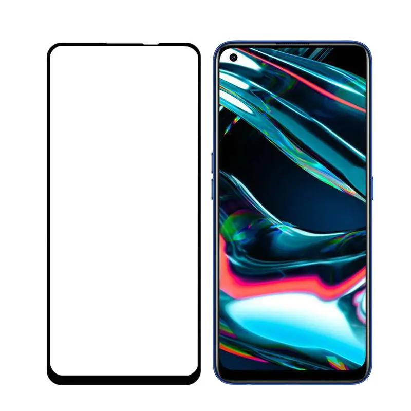 

280AB Glue Tempered Glass For Realme 7 Pro full coverage film protector screen guard