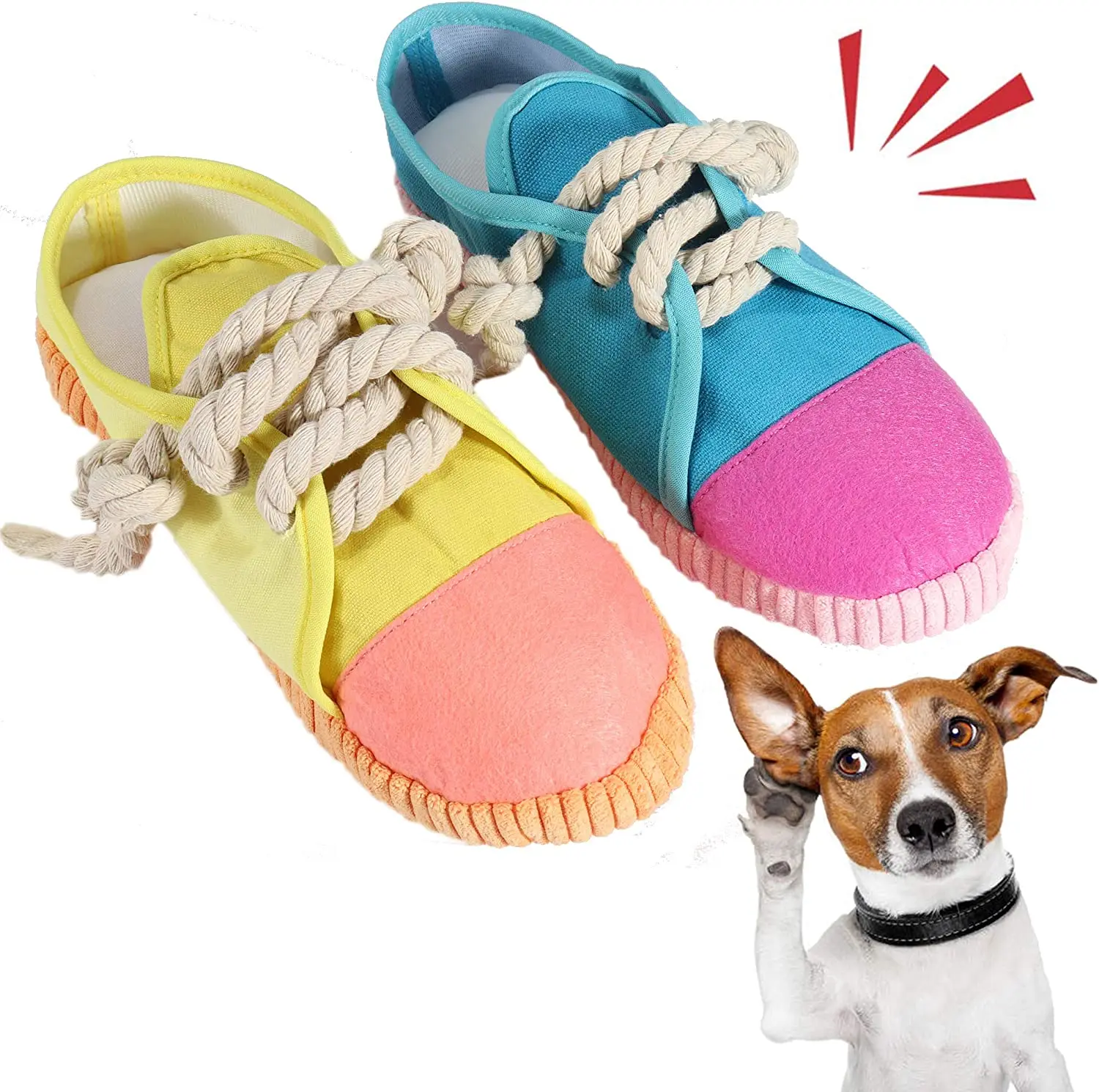 

Shoe Dog Chew Toys for Small Medium Dogs Pet Dog Plush Animal Chewing Toy Pet Manufacturer Interactive Pet Toy