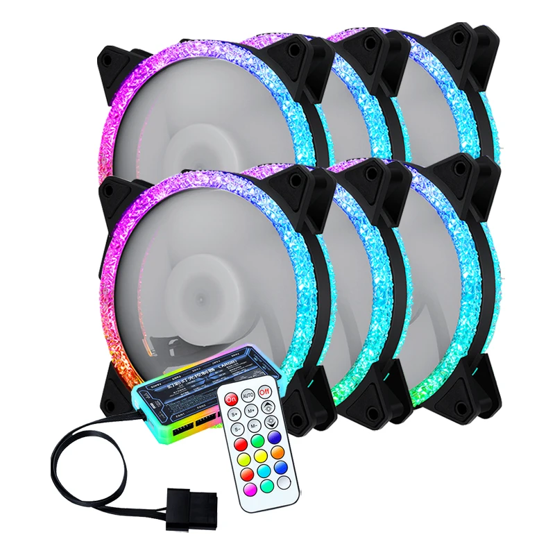 

12CM Silent Deepcool Computer Case CPU Cooling Fan RGB With Remote Change Color For PC, Rgb led fan