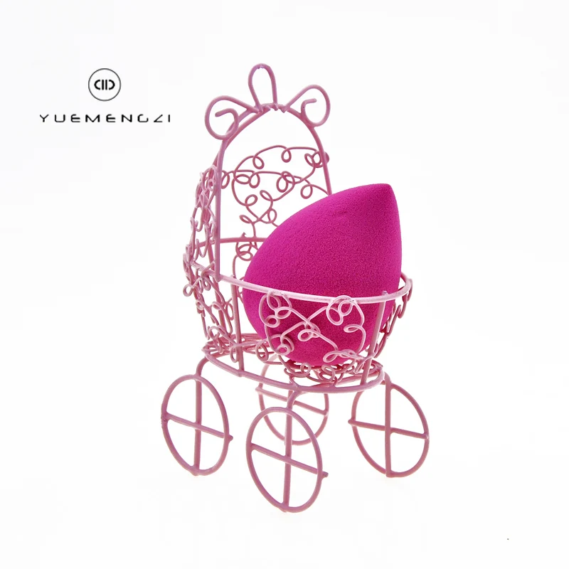 

Microfiber Beauty Makeup Sponge Wholesale High Quality OUMO Brush Beauty Makeup Puff Holder Makeup Egg Holder Metal