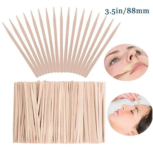 

3.5 Inches Eyebrow Removal Wooden Waxing Applicator Spatula