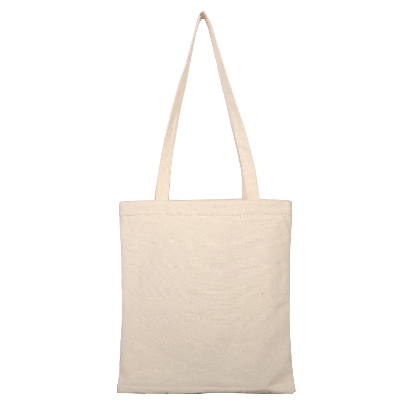 

High King Hot Sale Custom Printed Logo Cotton Canvas Blank Tote Bag, Natural