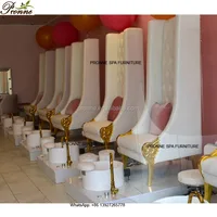

spa equipment and furniture luxe nail salon shop tufted high spa chair pedicure station