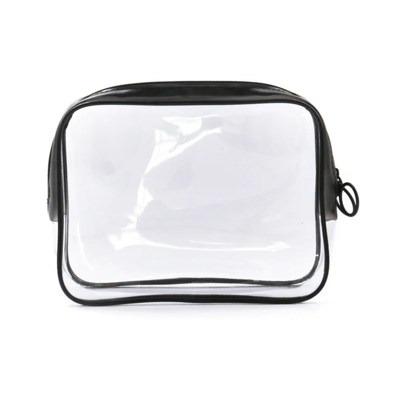 

Wholesales Custom Waterproof Small Zippered Toiletry Makeup Pouch Travel PVC Bags Clear Cosmetic Bag