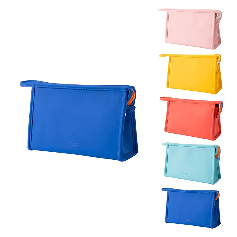 

GS001 Wholesale 2021 New Design Women's Makeup Bags Ladies High Quality Pu Cosmetic Bags, Yellow, blue, orange, pink, light blue