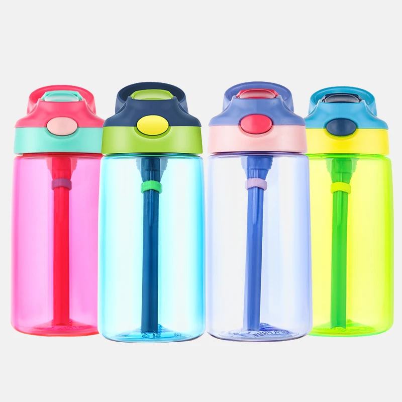 

500ml BPA Free Outdoor Kids Sport With straw Hiking Climbing for My Children Water Juice Bottle Healthy Life