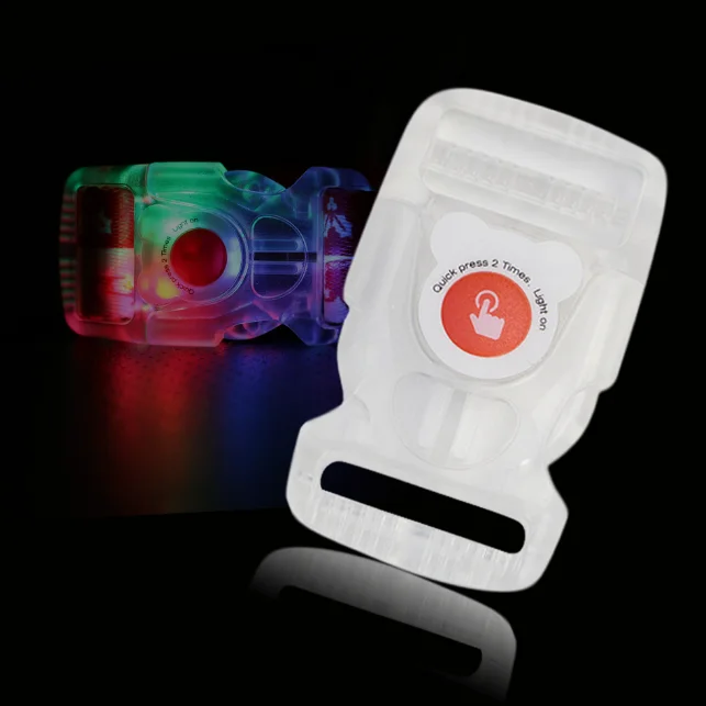 

Waterproof LED Lights Hot Sell ABS Plastic Buckle for Amazon Dog Vest Harness collar or dog lead