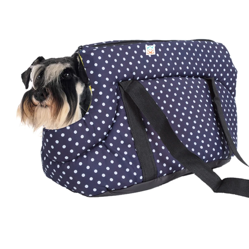 

COLLABOR Dog Warm Flannelette Padded Front Pocket Carrying Pet Sling Shoulder Carrier Tote Pet Bags for Outdoors, Print