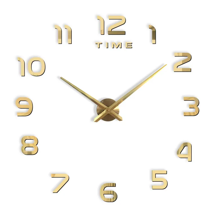 

Diy Wall Clock 3d Large Living Room Reloj Diy Clock Digital Acrylic Wall Clocks Home Decoration