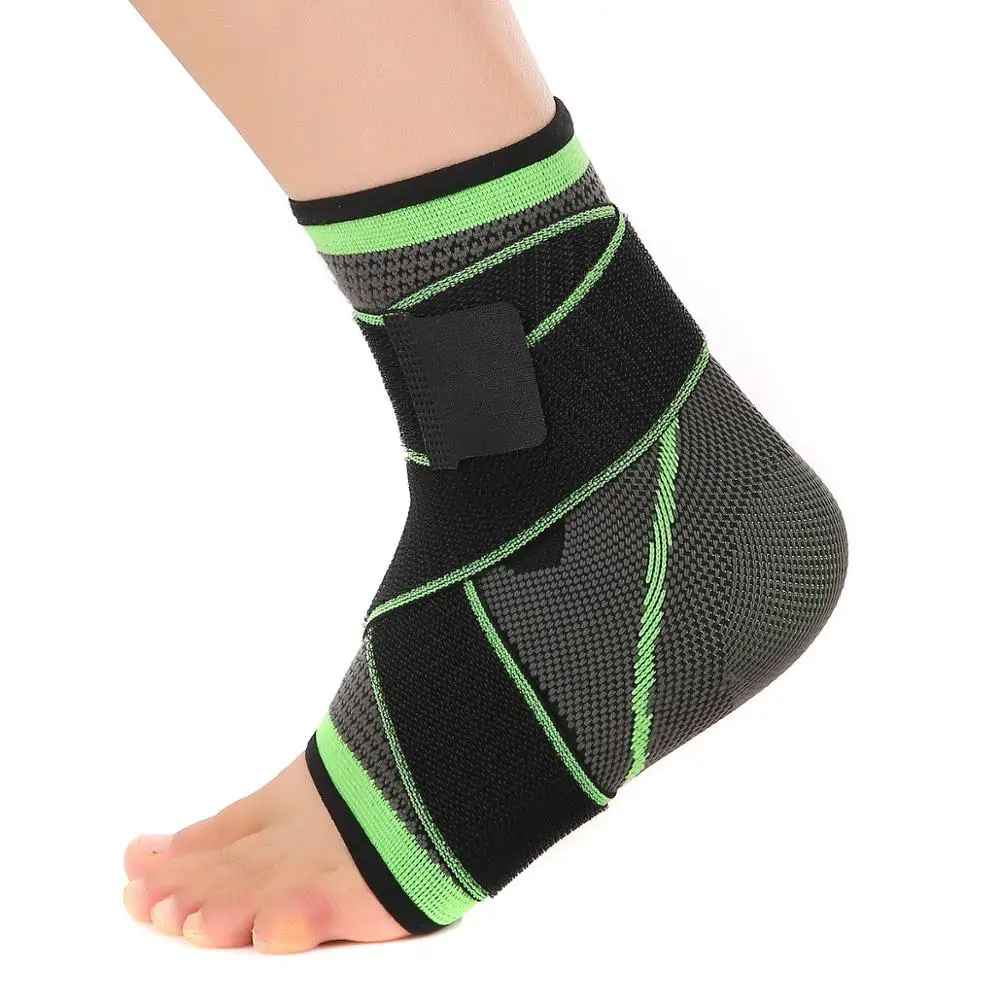 

Sport Ankle Brace & Achilles Tendon Sleeve With Arch Support &,Foot Care For Eases Swelling, Green