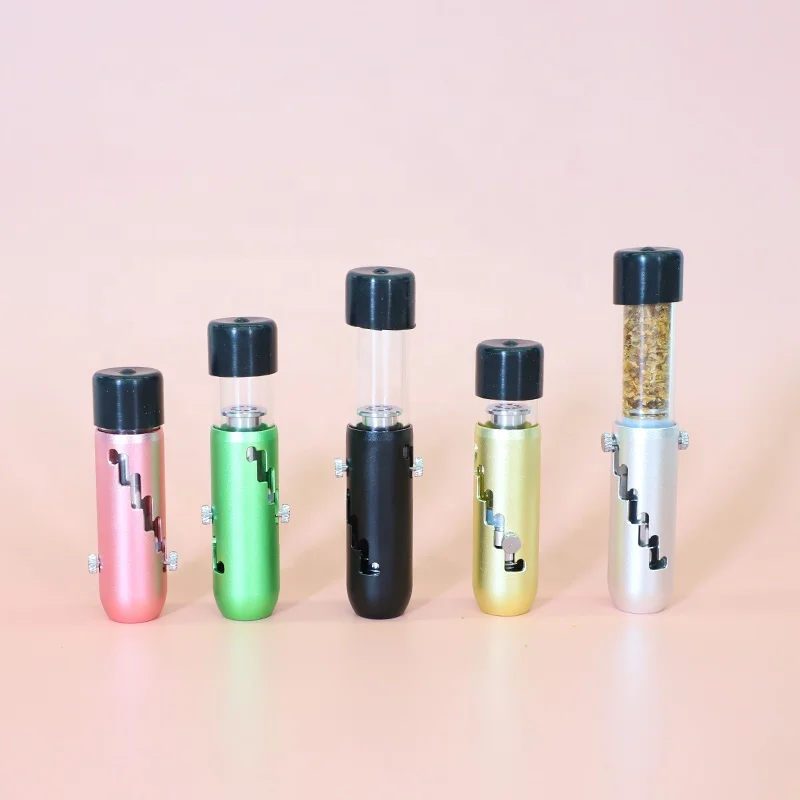 

UKETA custom logo portable holder tube mini storage adjustable smoking pipes, Multi colors
