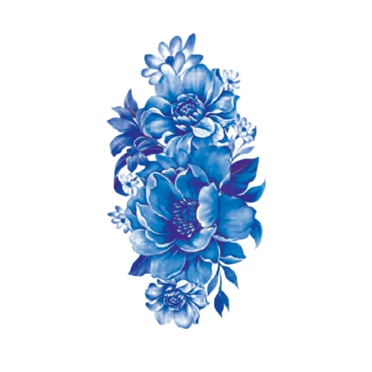 

Non-Toxic Sexy Flower Body Sticker Water Transfer Temporary Tattoo Sticker, Cmyk