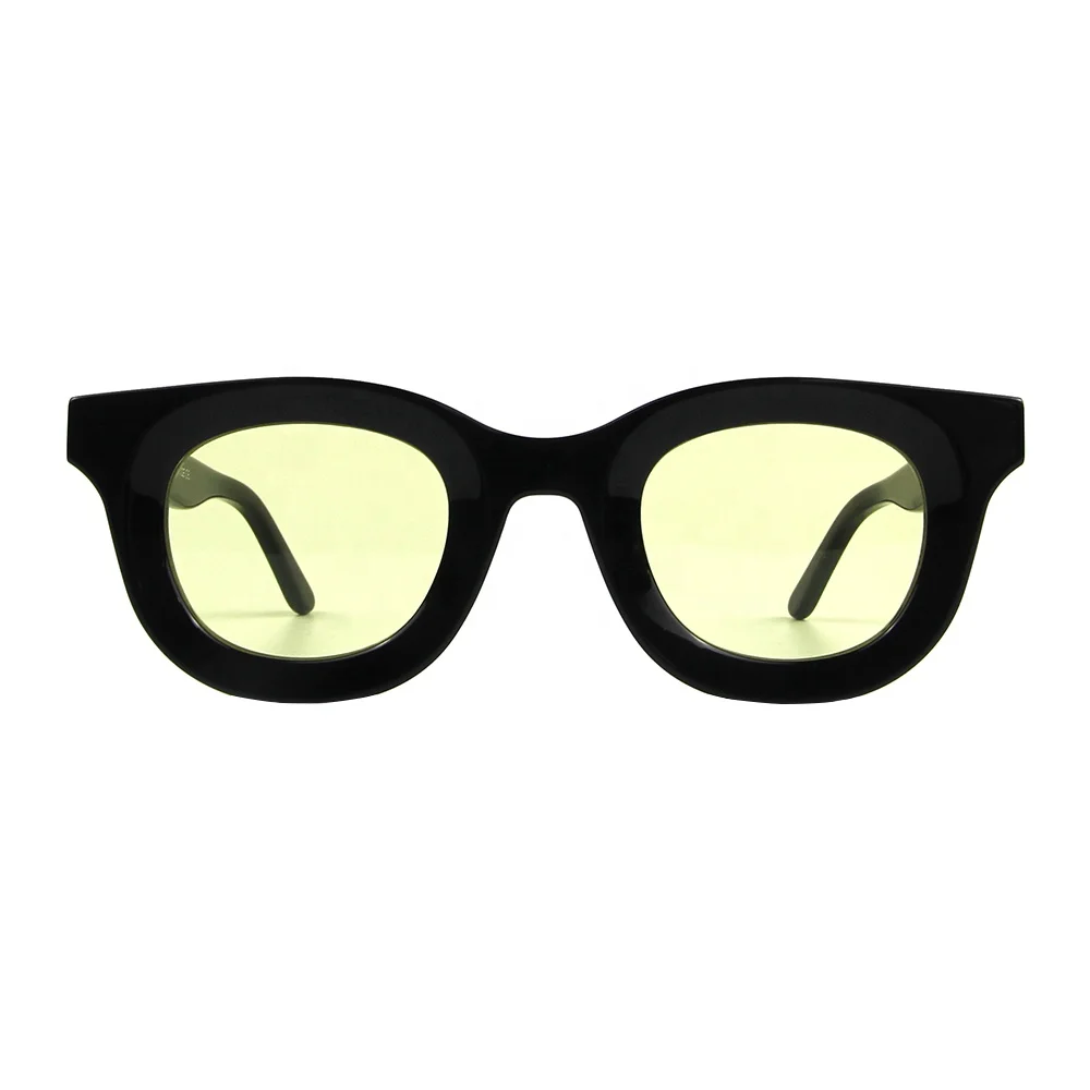 

New Thick Frame mazzucchelli acetate sunglass Oversized Square Colorful Sunglasses Italian handmade polish round bold sunglasses