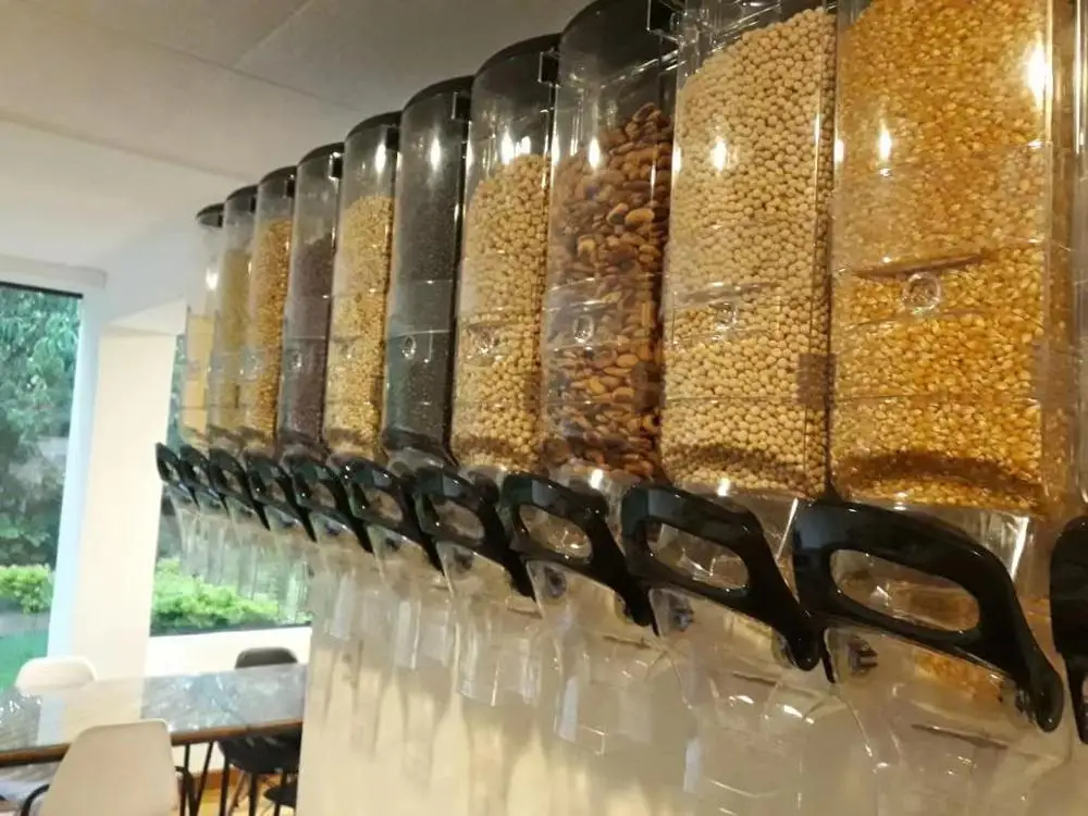 
Cereal foods display bin cereal dispensers 