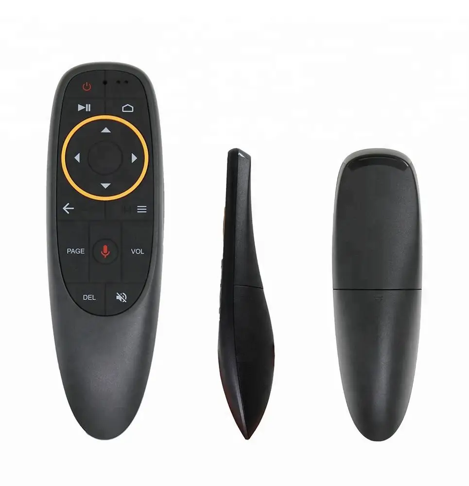 

G10S g-sensor air mouse remote control with voice function 2.4GHz Wireless G10 Fly Air Mouse for smart TV Box, Balck